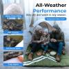 imageSereneLife Double Sleeping Bag with Pillows Waterproof ampamp Detachable for 2 Single Bags Lightweight ampamp Warm Perfect for Camping Hiking Backpacking and Cold Weather Suitable for Temperatures 510FGreen