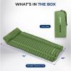 imageSereneLife Lightweight ampamp Compact Camping Gear  Sleeping Pads ampamp Bags with Builtin Pillows for Outdoor Comfort Waterproof ampamp TearResistant Design Perfect for Hiking Backpacking Couples ampamp Solo UseOlive Green