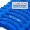 imageSereneLife Lightweight ampamp Compact Camping Gear  Sleeping Pads ampamp Bags with Builtin Pillows for Outdoor Comfort Waterproof ampamp TearResistant Design Perfect for Hiking Backpacking Couples ampamp Solo UseBlue