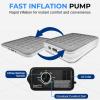 imageSereneLife Luxury Full Size Air Mattress with BuiltIn High Speed Pump Adjustable Firmness Levels Strong Spine Support 18quot Inflatable Airbed for Guests Home Camping and TravelWhite