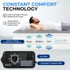 imageSereneLife Luxury Full Size Air Mattress with BuiltIn High Speed Pump Adjustable Firmness Levels Strong Spine Support 18quot Inflatable Airbed for Guests Home Camping and TravelWhite