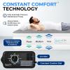 imageSereneLife Luxury Full Size Air Mattress with BuiltIn High Speed Pump Adjustable Firmness Levels Strong Spine Support 18quot Inflatable Airbed for Guests Home Camping and TravelWhite