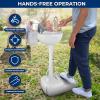imageSereneLife Portable Camping Sink with 30L 7 Gallon BuiltIn Water Tank Large Wheels HandsFree Foot Pump ExtraLarge Basin and 5L Soap Dispenser  Ideal for Outdoors Camping and Worksites5 Gallon