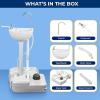 imageSereneLife Portable Camping Sink with 30L 7 Gallon BuiltIn Water Tank Large Wheels HandsFree Foot Pump ExtraLarge Basin and 5L Soap Dispenser  Ideal for Outdoors Camping and Worksites5 Gal w Sewage Tank