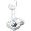 imageSereneLife Portable Camping Sink with 30L 7 Gallon BuiltIn Water Tank Large Wheels HandsFree Foot Pump ExtraLarge Basin and 5L Soap Dispenser  Ideal for Outdoors Camping and Worksites5 Gal w Sewage Tank
