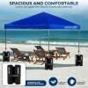 imagePop Up Canopy Tent 10x15  Commercial Instant Shelter FoldableCollapsible Sun Shade Canopy Pop Up Tent wWaterproof UV Resistant Tent Top Portable Carry Bag ampamp Sand Bag  SereneLife SLGZ15W WhiteNavy Blue