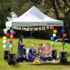 imagePop Up Canopy Tent 10x15  Commercial Instant Shelter FoldableCollapsible Sun Shade Canopy Pop Up Tent wWaterproof UV Resistant Tent Top Portable Carry Bag ampamp Sand Bag  SereneLife SLGZ15W WhiteWhite