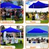 imagePop Up Canopy Tent 10x15  Commercial Instant Shelter FoldableCollapsible Sun Shade Canopy Pop Up Tent wWaterproof UV Resistant Tent Top Portable Carry Bag ampamp Sand Bag  SereneLife SLGZ15W WhiteBlue