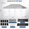 imagePop Up Canopy Tent 10x15  Commercial Instant Shelter FoldableCollapsible Sun Shade Canopy Pop Up Tent wWaterproof UV Resistant Tent Top Portable Carry Bag ampamp Sand Bag  SereneLife SLGZ15W WhiteWhite