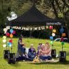 imagePop Up Canopy Tent 10x15  Commercial Instant Shelter FoldableCollapsible Sun Shade Canopy Pop Up Tent wWaterproof UV Resistant Tent Top Portable Carry Bag ampamp Sand Bag  SereneLife SLGZ15W WhiteBlack