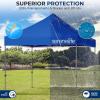 imagePop Up Canopy Tent 10x15  Commercial Instant Shelter FoldableCollapsible Sun Shade Canopy Pop Up Tent wWaterproof UV Resistant Tent Top Portable Carry Bag ampamp Sand Bag  SereneLife SLGZ15W WhiteNavy Blue