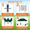 imagePop Up Canopy Tent 10x15  Commercial Instant Shelter FoldableCollapsible Sun Shade Canopy Pop Up Tent wWaterproof UV Resistant Tent Top Portable Carry Bag ampamp Sand Bag  SereneLife SLGZ15W WhiteForest Green