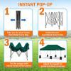imagePop Up Canopy Tent 10x15  Commercial Instant Shelter FoldableCollapsible Sun Shade Canopy Pop Up Tent wWaterproof UV Resistant Tent Top Portable Carry Bag ampamp Sand Bag  SereneLife SLGZ15W WhiteForest Green