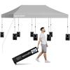 imagePop Up Canopy Tent 10x15  Commercial Instant Shelter FoldableCollapsible Sun Shade Canopy Pop Up Tent wWaterproof UV Resistant Tent Top Portable Carry Bag ampamp Sand Bag  SereneLife SLGZ15W WhiteWhite