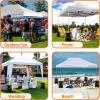 imagePop Up Canopy Tent 10x15  Commercial Instant Shelter FoldableCollapsible Sun Shade Canopy Pop Up Tent wWaterproof UV Resistant Tent Top Portable Carry Bag ampamp Sand Bag  SereneLife SLGZ15W WhiteWhite