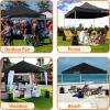 imagePop Up Canopy Tent 10x15  Commercial Instant Shelter FoldableCollapsible Sun Shade Canopy Pop Up Tent wWaterproof UV Resistant Tent Top Portable Carry Bag ampamp Sand Bag  SereneLife SLGZ15W WhiteBlack