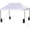 imagePop Up Canopy Tent 10x15  Commercial Instant Shelter FoldableCollapsible Sun Shade Canopy Pop Up Tent wWaterproof UV Resistant Tent Top Portable Carry Bag ampamp Sand Bag  SereneLife SLGZ15W WhiteWhite