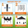 imagePop Up Canopy Tent 10x15  Commercial Instant Shelter FoldableCollapsible Sun Shade Canopy Pop Up Tent wWaterproof UV Resistant Tent Top Portable Carry Bag ampamp Sand Bag  SereneLife SLGZ15W WhiteBlack