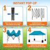imagePop Up Canopy Tent 10x15  Commercial Instant Shelter FoldableCollapsible Sun Shade Canopy Pop Up Tent wWaterproof UV Resistant Tent Top Portable Carry Bag ampamp Sand Bag  SereneLife SLGZ15W WhiteSky Blue