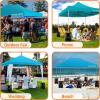 imagePop Up Canopy Tent 10x15  Commercial Instant Shelter FoldableCollapsible Sun Shade Canopy Pop Up Tent wWaterproof UV Resistant Tent Top Portable Carry Bag ampamp Sand Bag  SereneLife SLGZ15W WhiteSky Blue