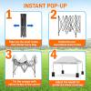 imagePop Up Canopy Tent 10x15  Commercial Instant Shelter FoldableCollapsible Sun Shade Canopy Pop Up Tent wWaterproof UV Resistant Tent Top Portable Carry Bag ampamp Sand Bag  SereneLife SLGZ15W WhiteWhite