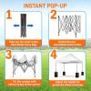 imagePop Up Canopy Tent 10x15  Commercial Instant Shelter FoldableCollapsible Sun Shade Canopy Pop Up Tent wWaterproof UV Resistant Tent Top Portable Carry Bag ampamp Sand Bag  SereneLife SLGZ15W WhiteWhite