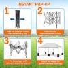 imagePop Up Canopy Tent 10x15  Commercial Instant Shelter FoldableCollapsible Sun Shade Canopy Pop Up Tent wWaterproof UV Resistant Tent Top Portable Carry Bag ampamp Sand Bag  SereneLife SLGZ15W WhiteWhite
