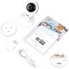 imagePyle HD 720p IP CamWiFi Camera Wireless Remote Surveillance Monitoring Builtin Speaker ampamp Microphone for 2Way Communication Downloadable App White