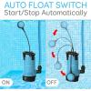 imageSereneLife 12HP Sump Pump Submersible 1980GPH Water Pump for Pool Draining with Auto Float Switch 3pc Adapter Set for USA Garden and Flat Hose 16ft Cord Clean Dirty Water Yard Pool Tub Pond1 HP legacy