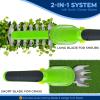 imageSereneLife Cordless Hedge Trimmer Handheld Grass Cutter Shears Electric Shrub Trimmer with 36V Rechargeable Battery 2in1 System Lightweight and Portable Ideal for Lawns and GardensLight Green
