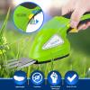 imageSereneLife Cordless Hedge Trimmer Handheld Grass Cutter Shears Electric Shrub Trimmer with 36V Rechargeable Battery 2in1 System Lightweight and Portable Ideal for Lawns and GardensLight Green