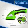 imageSereneLife Cordless Hedge Trimmer Handheld Grass Cutter Shears Electric Shrub Trimmer with 36V Rechargeable Battery 2in1 System Lightweight and Portable Ideal for Lawns and GardensLight Green