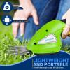 imageSereneLife Cordless Hedge Trimmer Handheld Grass Cutter Shears Electric Shrub Trimmer with 36V Rechargeable Battery 2in1 System Lightweight and Portable Ideal for Lawns and GardensLight Green