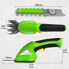 imageSereneLife Cordless Hedge Trimmer Handheld Grass Cutter Shears Electric Shrub Trimmer with 36V Rechargeable Battery 2in1 System Lightweight and Portable Ideal for Lawns and GardensDark Green
