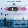imageSereneLife Inflatable Stand Up Paddle Board with Premium SUP Accessories  Wide Stable Design with NonSlip EVA Deck Pad for Adults and Youth of All Skill LevelsPink