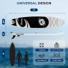 imageSereneLife Inflatable Stand Up Paddle Board with Premium SUP Accessories  Wide Stable Design with NonSlip EVA Deck Pad for Adults and Youth of All Skill LevelsBlack and Light Gray