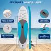 imageSereneLife Inflatable Stand Up Paddle Board with Premium SUP Accessories  Wide Stable Design with NonSlip EVA Deck Pad for Adults and Youth of All Skill LevelsMarine Blue