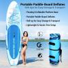 imageSereneLife Inflatable Stand Up Paddle Board with Premium SUP Accessories  Wide Stable Design with NonSlip EVA Deck Pad for Adults and Youth of All Skill LevelsBlue