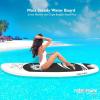 imageSereneLife Inflatable Stand Up Paddle Board with Premium SUP Accessories  Wide Stable Design with NonSlip EVA Deck Pad for Adults and Youth of All Skill Levels 350 lbs CapacityGrey