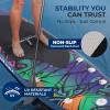 imageSereneLife Inflatable Stand Up Paddle Board with Premium SUP Accessories  Wide Stable Design with NonSlip EVA Deck Pad for Adults and Youth of All Skill Levels 350 lbs CapacityMulticolor