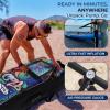 imageSereneLife Inflatable Stand Up Paddle Board with Premium SUP Accessories  Wide Stable Design with NonSlip EVA Deck Pad for Adults and Youth of All Skill Levels 350 lbs CapacityMulticolor