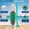 imageSereneLife Inflatable Stand Up Paddle Board with Premium SUP Accessories  Wide Stable Design with NonSlip EVA Deck Pad for Adults and Youth of All Skill LevelsOlive Green
