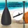 imageSereneLife Inflatable Stand Up Paddle Board with Premium SUP Accessories  Wide Stable Design with NonSlip EVA Deck Pad for Adults and Youth of All Skill Levels 350 lbs CapacityGrey