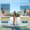 imageSereneLife Inflatable Stand Up Paddle Board with Premium SUP Accessories  Wide Stable Design with NonSlip EVA Deck Pad for Adults and Youth of All Skill LevelsBlack and Gray
