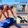 imageSereneLife Inflatable Stand Up Paddle Board with Premium SUP Accessories  Wide Stable Design with NonSlip EVA Deck Pad for Adults and Youth of All Skill LevelsOlive Green
