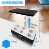 imageSereneLife Smart Starter KitHydroponic Herb Garden Indoor Plant System wHeight Adjustable LED Grow Lights 6 pods 3 ModesHome Kitchen Bedroom Office SLGLF130 Black