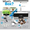 imageSereneLife Smart Starter KitHydroponic Herb Garden Indoor Plant System wHeight Adjustable LED Grow Lights 6 pods 3 ModesHome Kitchen Bedroom Office SLGLF130 Black