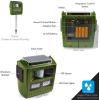 imageWaterproof Solar Animal Chaser Outdoor Motion Detector Ultrasonic Sensor Coverage Area Up to 30 Ft