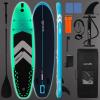 imageSereneLife 106 Inflatable StandUp Paddle Board with LED Lights  32 Wide Stable Design with NonSlip EVA Deck Pad Includes Premium SUP Accessories for Youth and Adults 275 lbs Capacity
