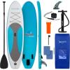 imageSereneLife Inflatable Stand Up Paddle Board with Premium SUP Accessories  Wide Stable Design with NonSlip EVA Deck Pad for Adults and Youth of All Skill LevelsMarine Blue